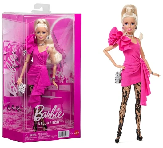 Lėlė Mattel BARBIE DELUXE FASHIONISTAS su rožine suknele