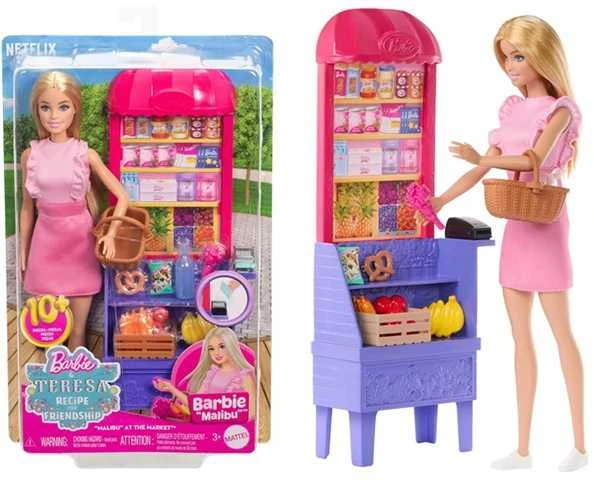Mattel Barbie Malibu Shopping Playset apsipirkimo žaidimų rinkinys JCT05