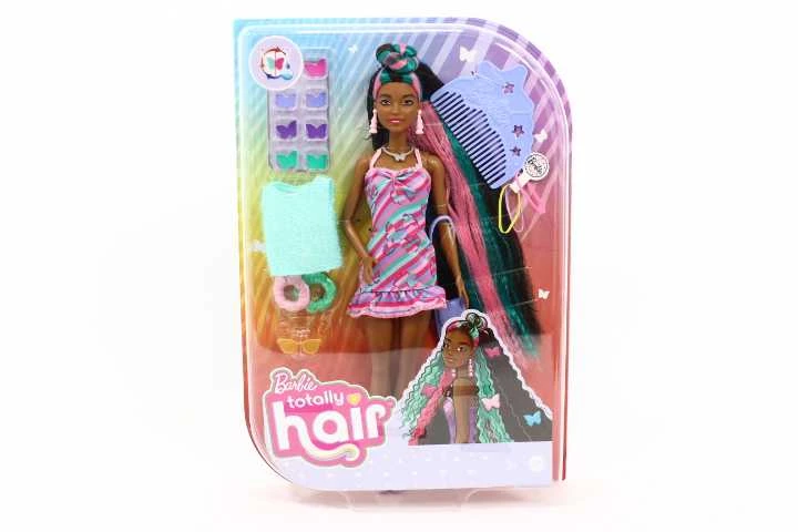 Barbie Totaly Hair lėlė juodais plaukais