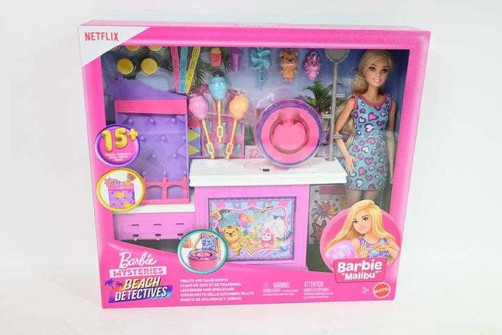 Barbie Barbė - Paslaptingos cukraus vatos ir žaidimų rinkinys (JFV67)