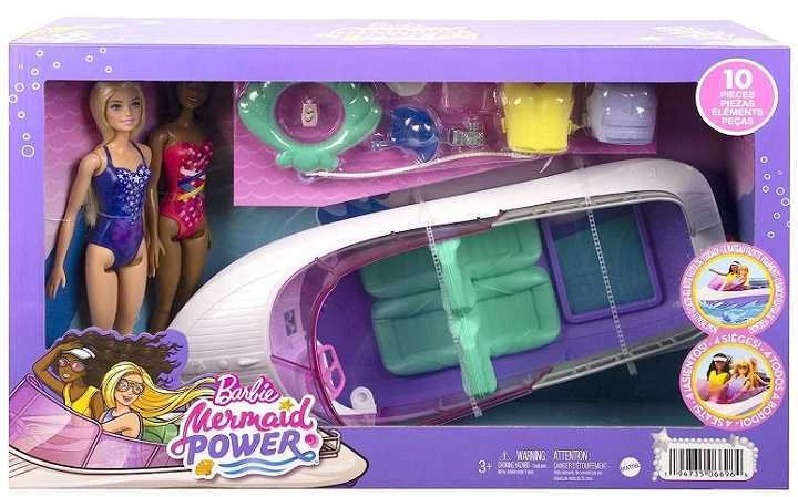 Barbie Barbės filmų rinkinys 2 lėlės + valtis