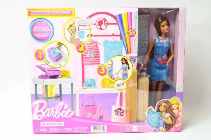 Barbie Barbės butiko rinkinys su lėle ir aksesuarais HKT78