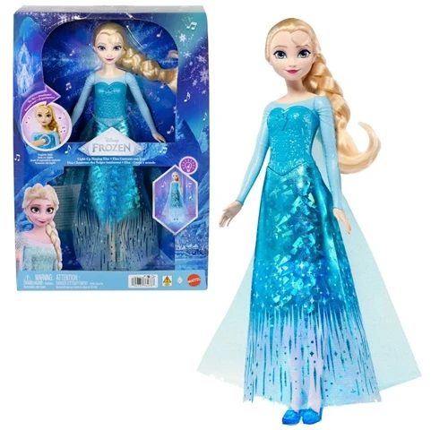 Mattel Lėlė Elsa iš Disney Frozen su šviesomis