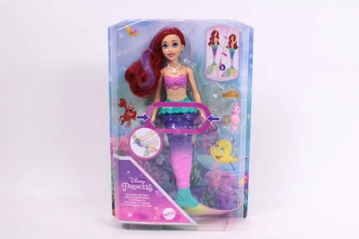 „Disney Princess“ undinėlė Arielė su spalvų keitimo funkcija