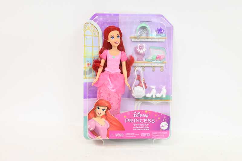 Mattel Lėlė Arielis princesė su rožine suknele