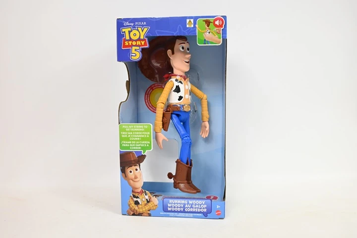 Mattel TOY STORY filmo interaktyvi bėganti figūrėlė Woody (didelė) (JKL95)