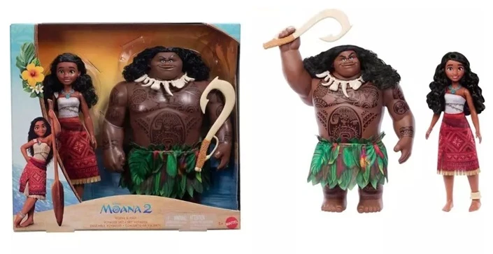 Mattel Lėlės Disney Vaiana ir Maui su aksesuarais
