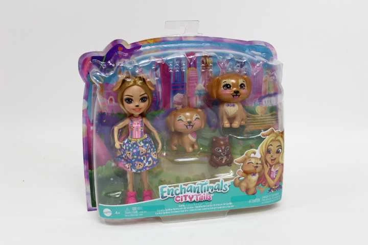 Enchantimals šuniukų ir merkėno herojų rinkinys