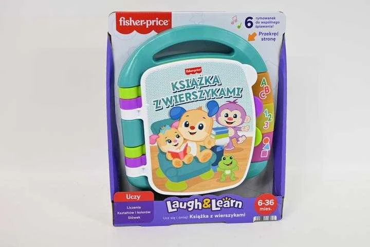 Edukacinė knygelė su eilėraščiais Fisher-Price turkio spalvos