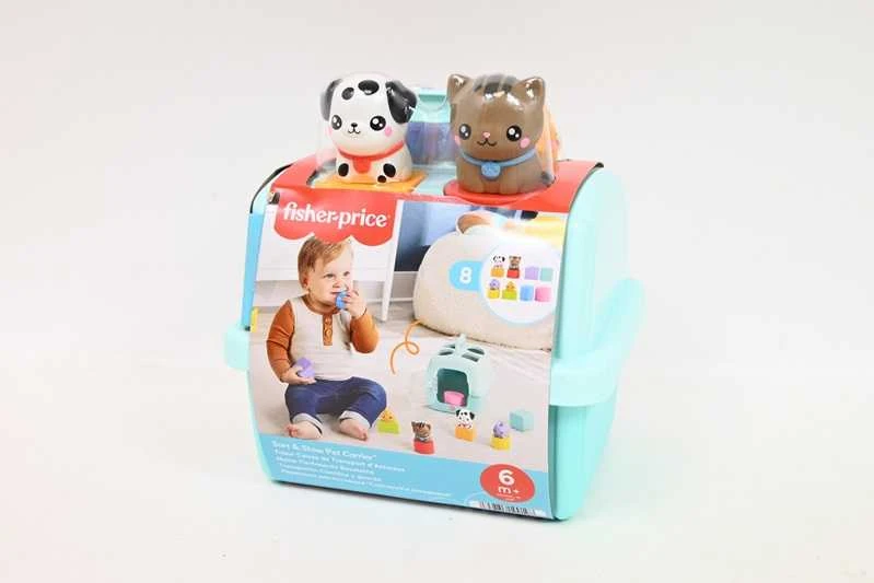 Mattel FISHER-PRICE formelių rūšiuoklė – Naminiai gyvūnėliai (HTW93)