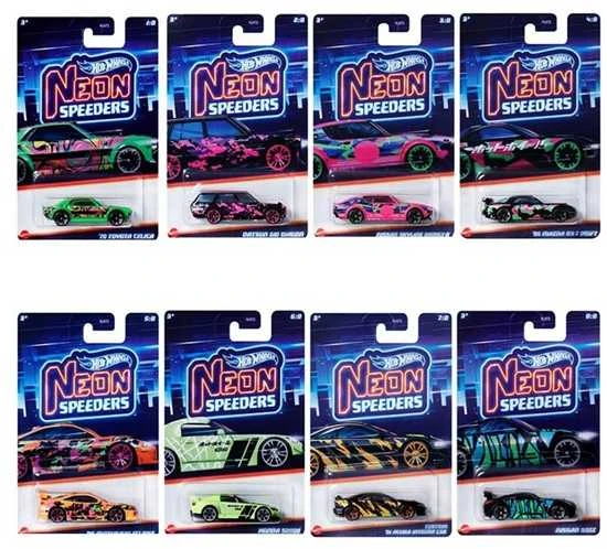 Mattel HOT WHEELS neoniniai lenktyniniai automodeliukai (HLH72)