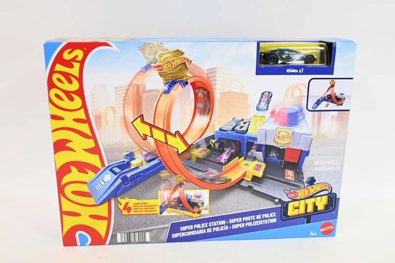 Mattel HOT WHEELS CITY rinkinys – Super policijos stotis (JBM71)