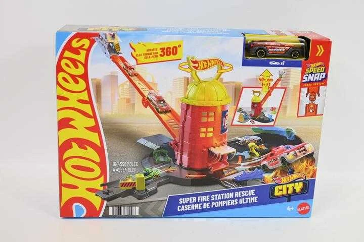 Mattel HOT WHEELS CITY rinkinys – Super gaisrinės stotis (JHL95)