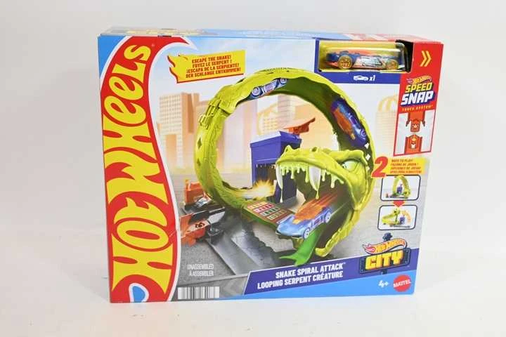 Mattel Žaislinis Hot Wheels City vingiuotas gyvatės trasa