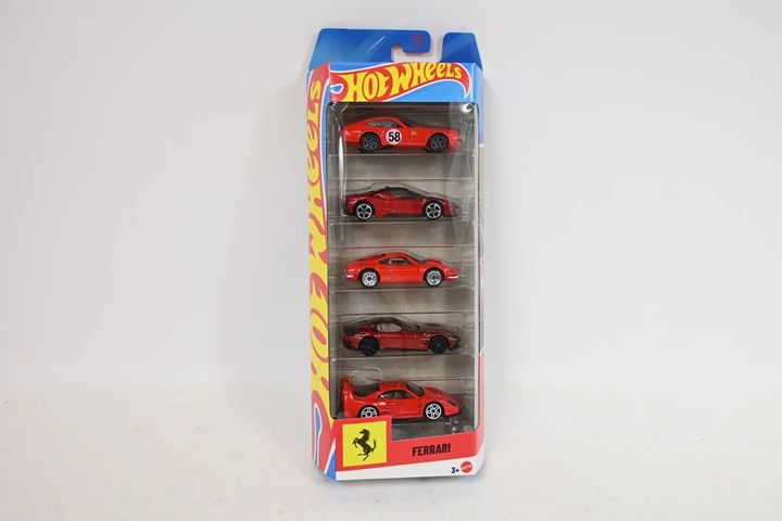 Mattel HOT WHEELS penkių Ferrari automodeliukų rinkinys (JLN12)