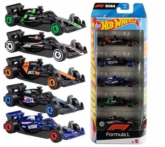Mattel HOT WHEELS penkių F-1 automodeliukų rinkinys (JGF58)