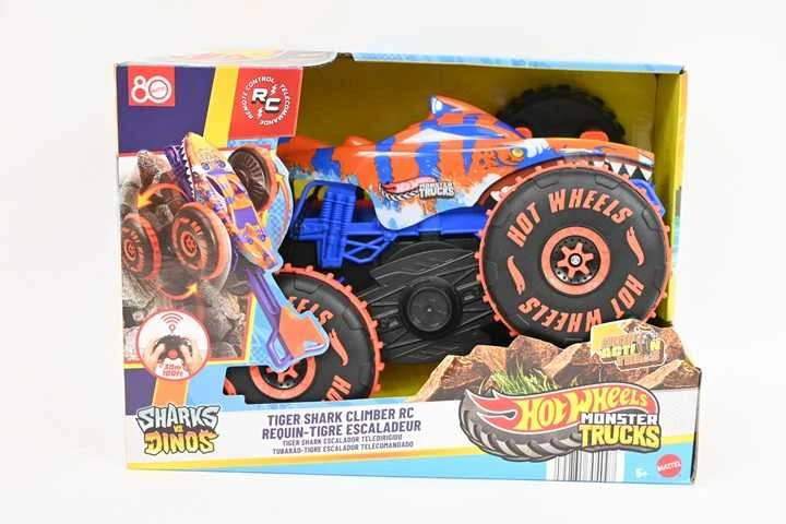 Mattel HOT WHEELS MONSTER TRUCKS RC automodelis – Tigrinis ryklys (JFR39)