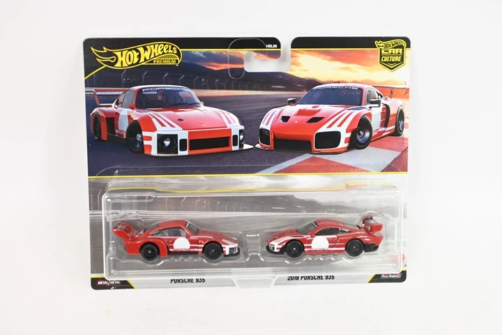 Mattel HOT WHEELS PREMIUM dviejų Porsche 935 rinkinys THEN&NOW (JHW51)