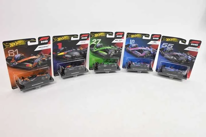 Formulės 1 bolido modelis Mettel Hot Wheels Premium Oracle Red Bull Racing 2025 Formula 1® Team #1 (JKD83), atsitiktinė spalva