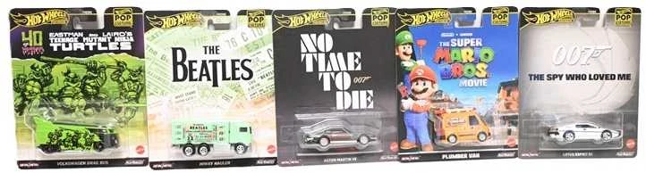 Mattel HOT WHEELS PREMIUM automodeliukai – Pop Culture (HXD63)
