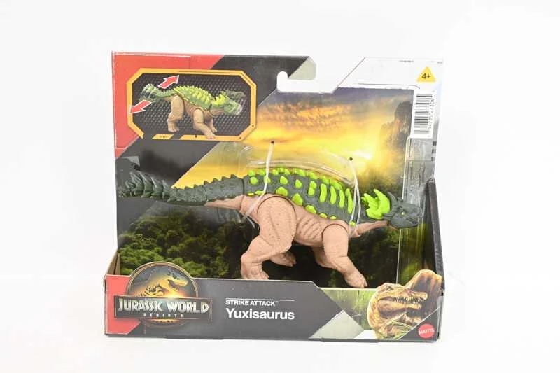 Mattel WORLD Yuxisaurus dinozauro figūrėlė Juros pasaulio atgimimo streiko ataka