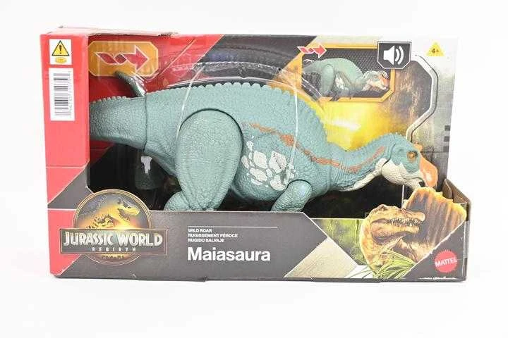 Mattel Dinozauro Maiasaura Juros periodo pasaulio atgimimas Wild riaumojimo garsas 31,5 cm figūrėlė