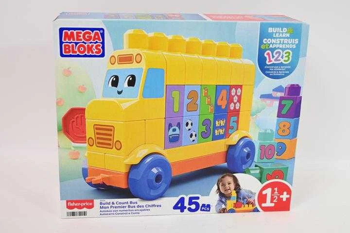 Mattel MEGA BLOKS konstravimo ir skaičiavimo autobusas (JKG34)
