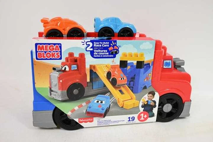 Fisher Price Mattel MEGA BLOKS konstruktorius – sunkvežimis su trasa (JFR29)