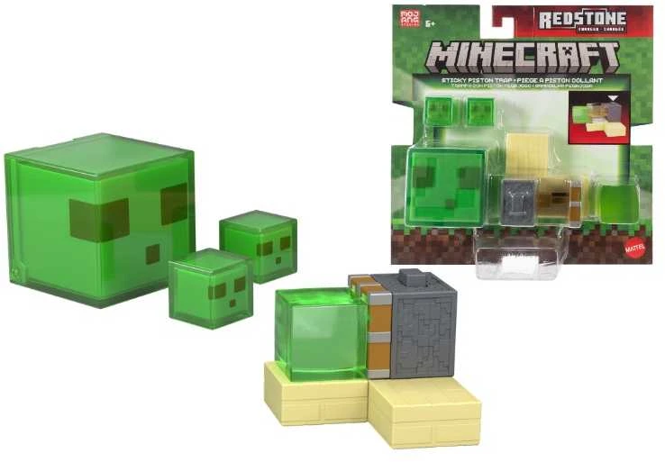 Mattel „Minecraft“ lipnių stūmoklių gaudyklių figūrėlių rinkinys „Redstone Charged Series“