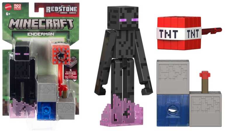 Mattel Figūrėlė Minecraft Redstone įkrautas Endermanas