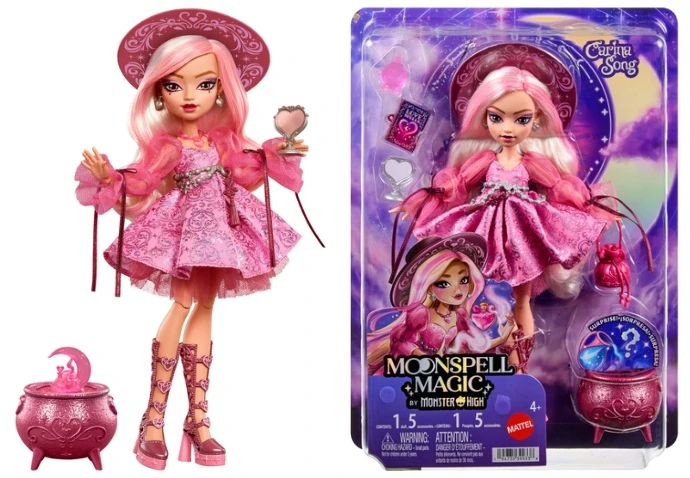 Mattel MONSTER HIGH MOONSPELL MAGIC lėlė Carina - meilės kerėtoja (JNM26)
