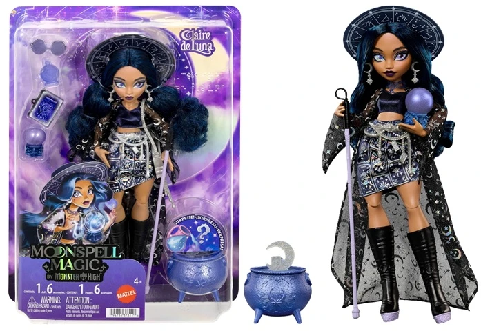 Mattel MONSTER HIGH MOONSPELL MAGIC lėlė Claire - aiškeregė kerėtoja (JMB89)
