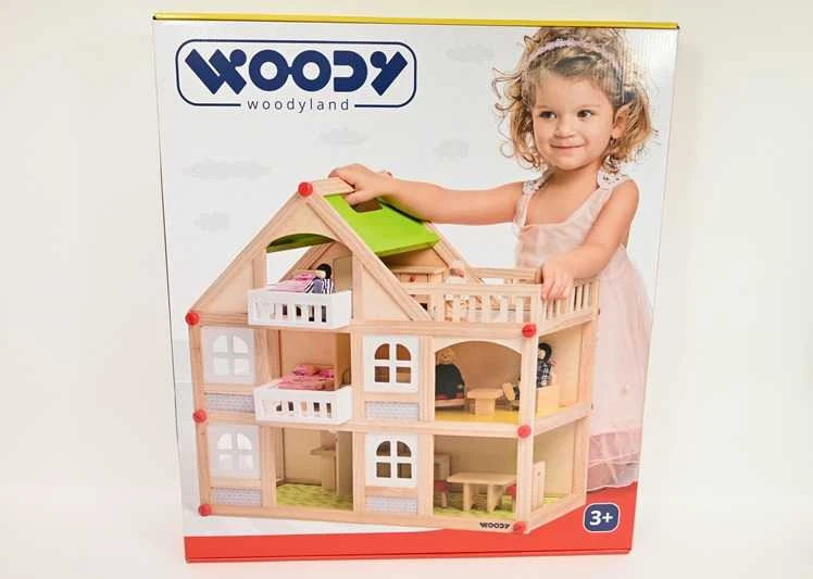 Medinis 2 aukštų namas WOODYLAND + priedai 91329 13299