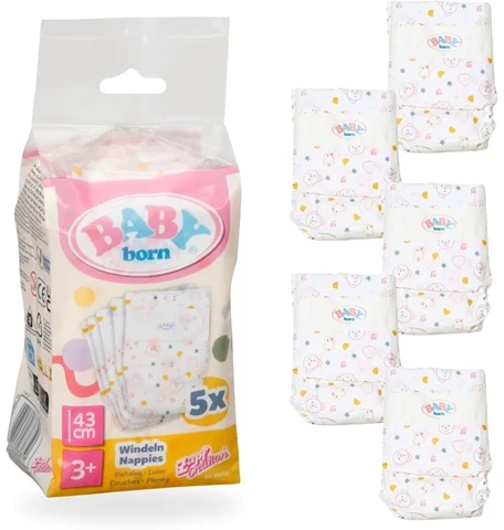 BABY BORN Sauskelnės, 5 vnt.