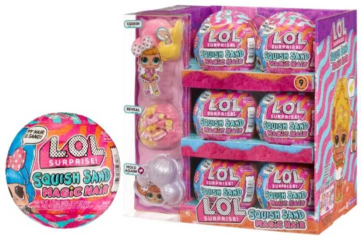 LOL Surprise Lėlė Squish Sand Magic, 10 cm