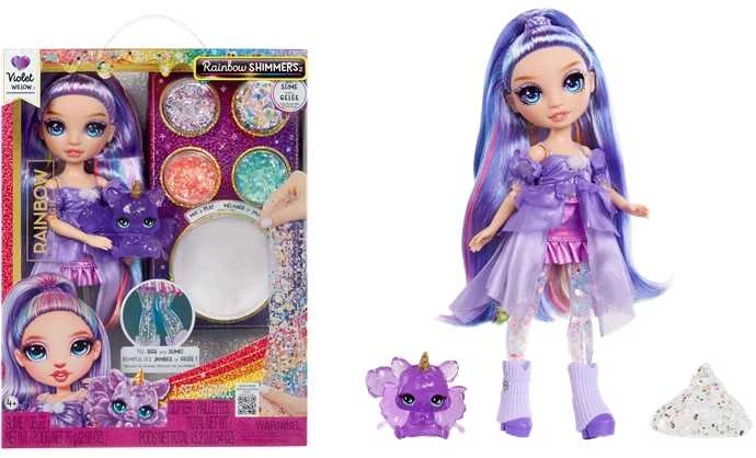 MGA Lėlė Rainbow High Rainbow Shimmers su gleive Violet violetinė 122425-EU