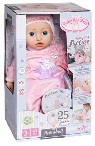 BABY ANNABELL Interaktyvi lėlė, 43 cm