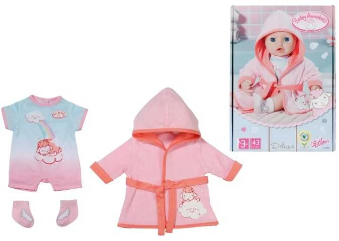 Lėlės maudymosi drabužėlių rinkinys 36–43 cm lėlei Deluxe Bathtime 703281 Baby Annabell