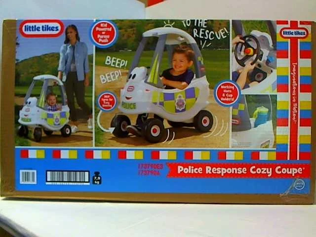 Paspiriama mašinėlė Little Tikes Cozy Coupe Policija (173790E3), balta