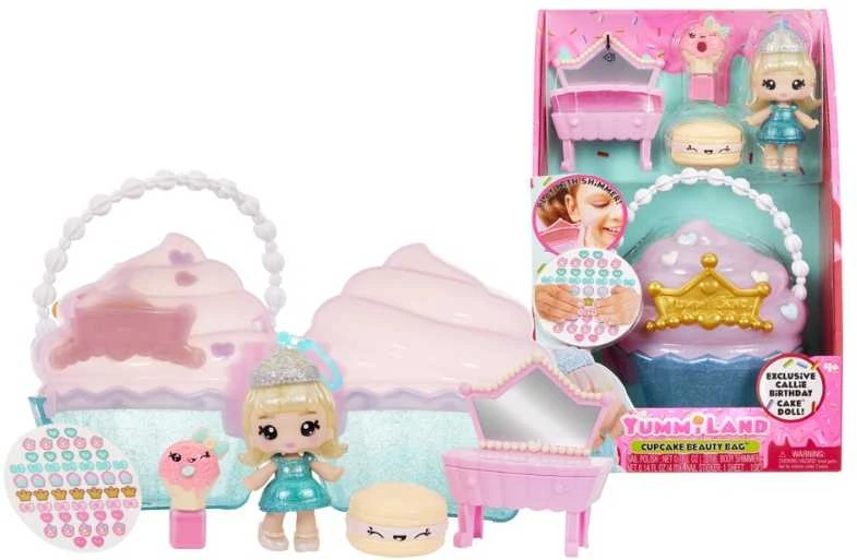 MGA Lėlė yummiland beauty bag + lip gloss cupcake