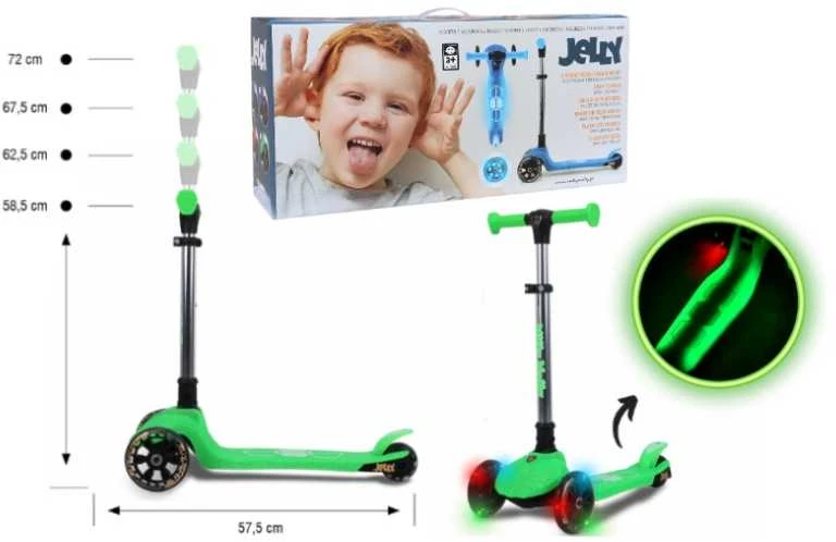 MILLY MALLY 6255 Motoroleris Jelly žalias