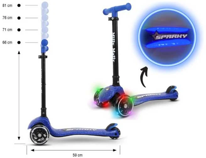 MILLY MALLY 6251 Motoroleris Sparky mėlynas