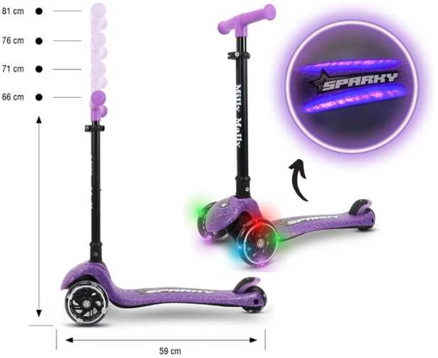 MILLY MALLY 6249 Motoroleris Sparky violetinis