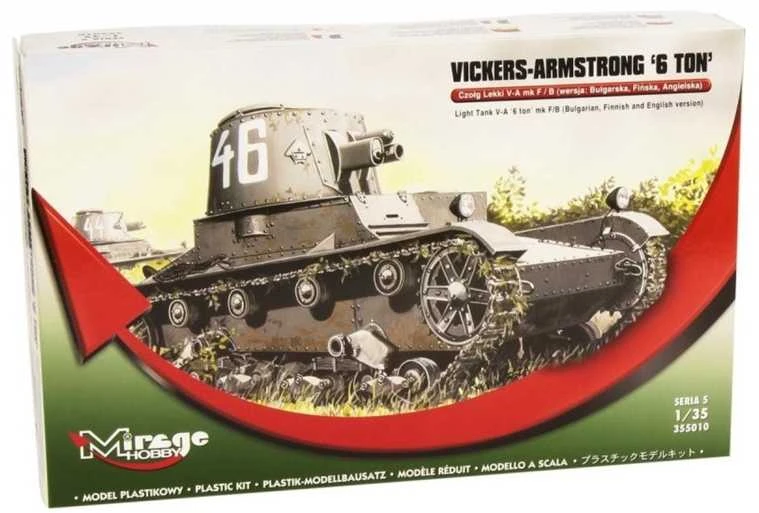 Mirage Modele Mirage Light Tank VickersArmstrong 6T