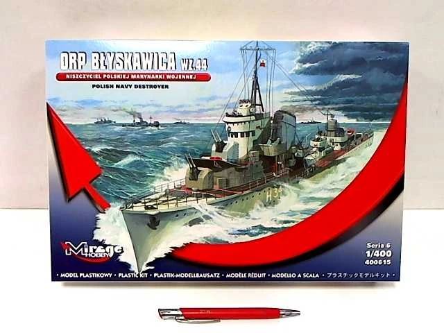 Mirage Plastikinis modelis ORP Błyskawica, 1944 m. rugsėjo mėn