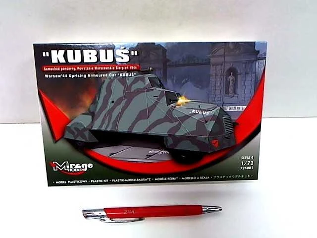 Mirage KUBUŚ Šarvuotas automobilis – Varšuvos sukilimas 1944 m. rugpjūčio mėn. mastelis 1:72