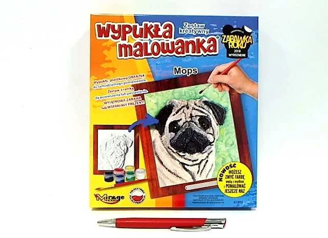 TY 3d reljefinis piešinys - Mopsas