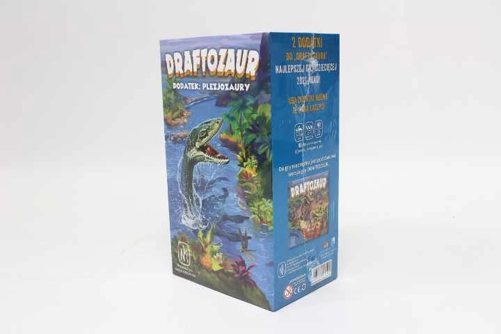 Nasza Ksiegarnia Stalo žaidimas Draftozaur su dinozaurų priedais Pterodaktylis ir Plezjozauras