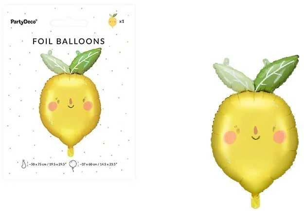 PartyDeco Folinis balionas "Citrina" 75*50cm