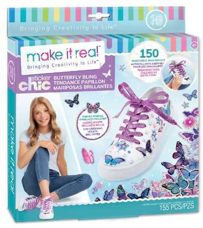 Make It Real Padarykite tai tikru batų dekoracijų rinkiniu Lipdukas Chic Buterflly 1325